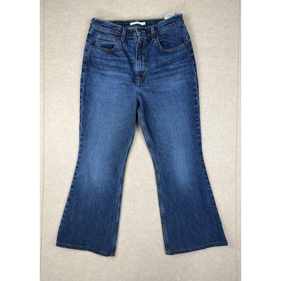 Levi's Jeans Women's Size 31 Blue Premium Flared Leg  High Rise Denim‎ "Big E" - Picture 1 of 9